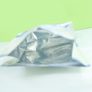 Ыңгайлаштырылган логотип басылган муздуу жалпак ылдый сыдырма Ziplock тамак-аш туруучу баштык пластик пакеттөө пакети