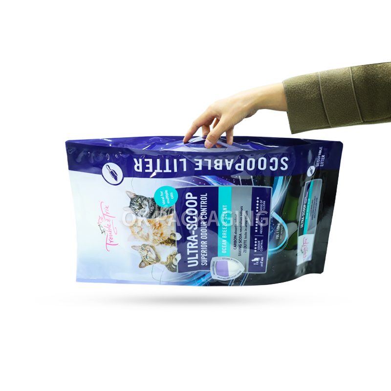 Custom Plastic Pet Food Treats Aluminum Foil Dog Food Packaging Bag Pet Food Bag With Handle