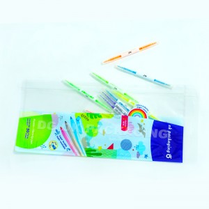 Oanpast Printe Transparant Mylar Three Side Sealed Soft Plastic Packaging Bag mei rits