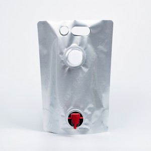 Wholesale 1.5L 2L 3L 5L Liquid Packaging Bag Stand Up Aluminum Foil Bag In Boxes Pouch Spout With Valve