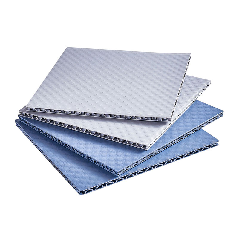 PP corrugated plastic honeycomb double side matt & bubble guard sandwich panel for packing (2)