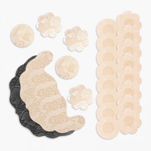 Lace Fabric Invisible Self Adhesive Disposable U Shape Breast Lift Tape