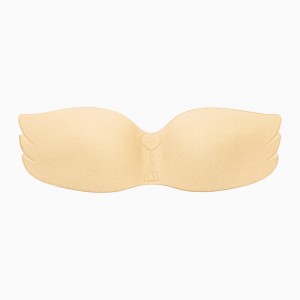 Excellent quality Factory Price Sexy Women′s Rabbit Ear Silicone Self Adhesive Push up Bra Invisible Backless Strapless Nipple Cover Bra