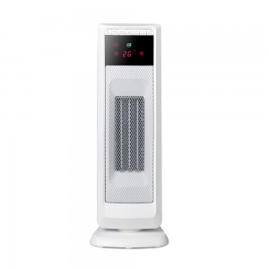 2KW Home Ceramic  PTC  Fan Heater, Tower Heater With ECO, 2 Heat Settings, Adjustable Thermostat , White/Black,220V DF-HT5312P