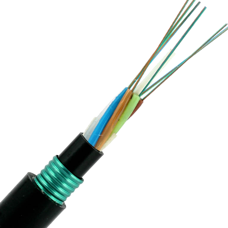 Direct burial fiber optic cable 