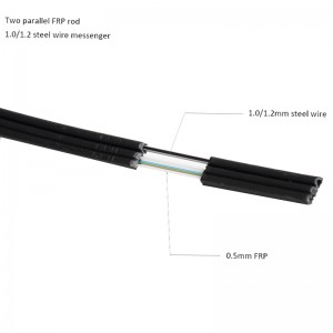 ODM Flat Fiber Optic Cable Manufacturer –  Self supporting FRP FTTH drop cable – Guangdian Communication