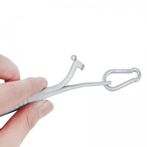 FTTH drop stainless steel flat Cable Clamp