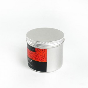 Manufacture Screw Top Metal Tea tin can TTC-023