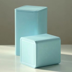 Square Spiced Tea Coffee Caddy With Lid