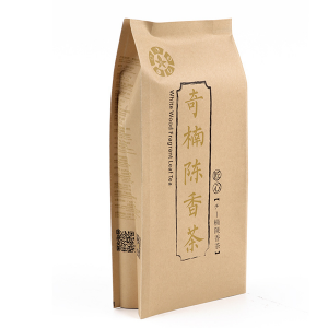 Eco-Friendly Food Zipper Stand up Pouch Packaging Compostable Coffee Tea Kraft Paper