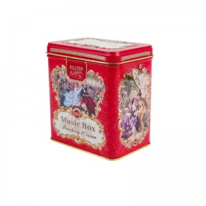 Print Flap Lid Gift Box Tea tin can TTB-021
