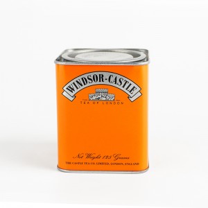 British style tea tin can