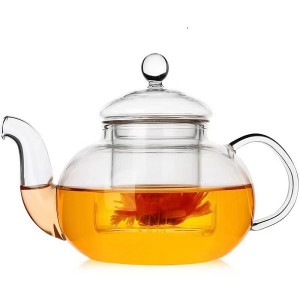300ml glass tea pot with infuser stovetop safe