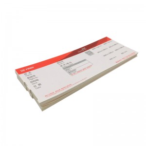 Factory Price Thermal Flight Tickets Airline Boarding Pass Printing Blank