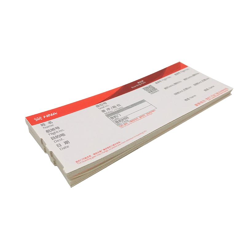 Wholesale Dealers of Seq No Boarding Pass - Factory Price Thermal Flight Tickets Airline Boarding Pass Printing Blank – GENFEAL