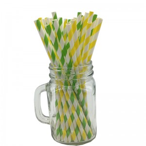 Custom colorful Disposable Biodegradable paper straws paper drinking straw