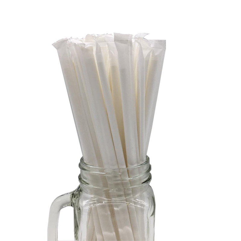 Factory Price Eco-friendly Biodegradable Wrapped Individually Paper Straws