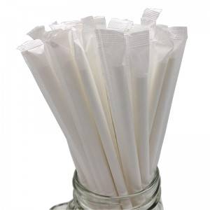 Amazon Hot Sell Individually Wrapped Biodegradable Straws