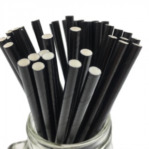 Food Grade Eco-friendly Pure Color Paper Straw with certificate