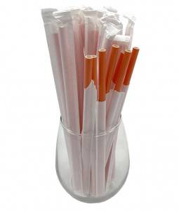 The Food Grade Eco-freindly Individual Biodegradable Paper Straws