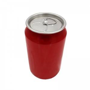 Food Grade Aluminum Fizzy Beverage Drink Package Bottle with Tinplate Easy Open End