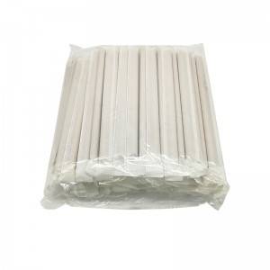 Amazon Hot Sales Food Grade Eco-freindly Individual white Biodegradable Bubble Tea Paper Straws