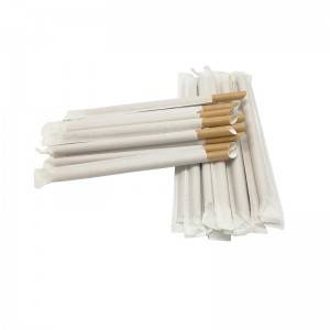 Amazon Hot Sales Food Grade Eco-freindly Individual white Biodegradable Bubble Tea Paper Straws