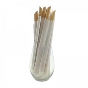 Food Grade Eco-friendly Disposable Diagonal Cut Paper Straw