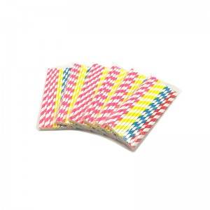 25PK Paper Drinking Straws 100% Biodegradable and food grade – Assorted Colors