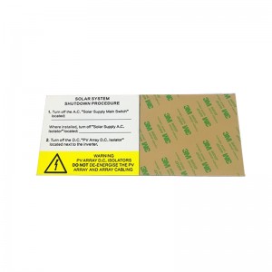 Die Cut Acrylic Warning Traffolyte Laser Engraving ABS Sheet With Adhesive