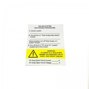Die Cut Acrylic Warning Traffolyte Laser Engraving ABS Sheet With Adhesive