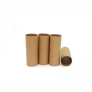 Quality Assurance Round Cardboard Tube Paper Tube Packaging Roll Core For Mailing With Plastic Cap