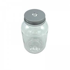 Food Grade PET Bubble Tea Drink Package Bottle with Aluminum Lid