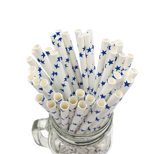 Green Striped Straws - Food Grade Eco Friendly Biodegradable Coloured Decorative Paper Straws – GENFEAL