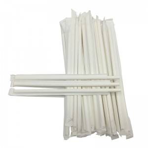 Hot Sale for Paper Straw Biodegradable - Amazon Hot Sales Food Grade Eco-freindly Individual white Biodegradable Paper Straws – GENFEAL