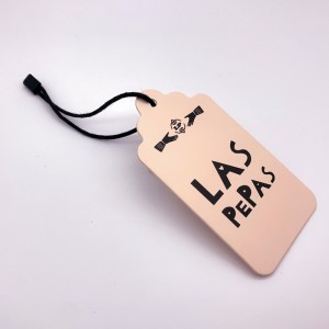 Customizable Die-cut shape clothing swing tag GMT-P051