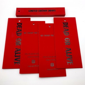 OEM printing personalized clothing hang tag
