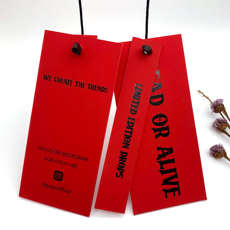 OEM printing personalized clothing hang tag (5)
