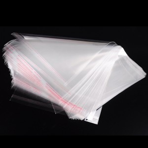 Slàn-reic fèin-adhesive Poly Bags Flat Plastic Bags ann an Ioma mheudan