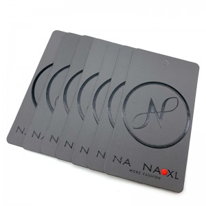 व्यावसायिक कपड्यांचे सामान फॅक्टरॉय कस्टम हँग टॅग उत्पादने टॅग रंग कार्ड आयटम