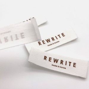 Factory source Stock Size Number Clothing Labels Size Woven Labels Neck Label for Garment