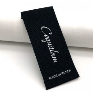 Фабрички прилагођени додаци за одећу Најквалитетнија памучна полиестерска етикета за текстил у Кини