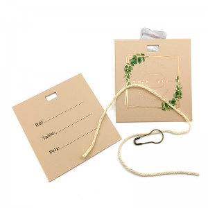 Hang tag factory custom print paper tag swing tag with good quality