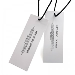 Custom hang tag price tag eco friendly clothing tags direct factory