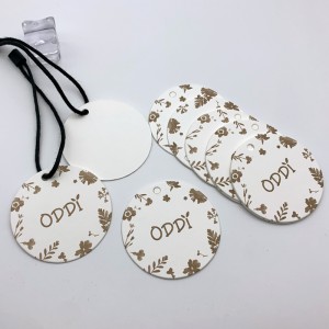 Printing factory wholesale clothes tags printed your logo