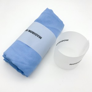 Prezo de fábrica Banda de papel de embalaxe de toalla personalizada de papel xeado