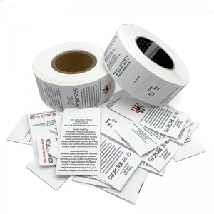 Customized High Definition Synthetic coated nylon tapesoft plastic Care label for clothing