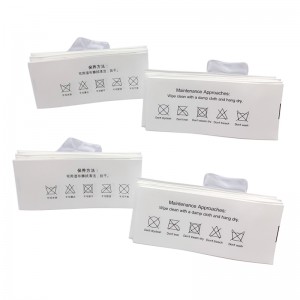 Clothing Care label maker supply cheap price TPU cothing care symbols label