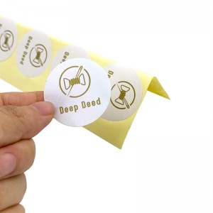 Custom design paper self-adhesive sticker