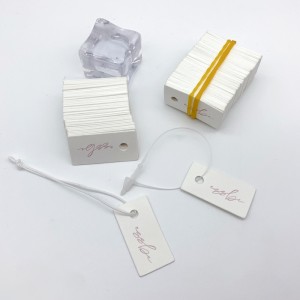 Jewelry tag factory wholesale delicate small jewelry price tag for jewelry